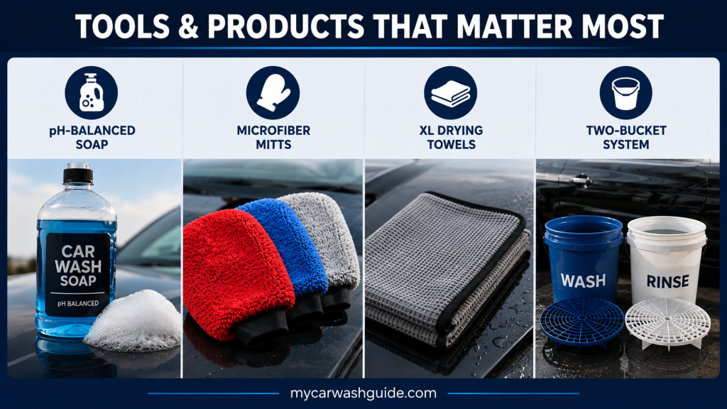 Essential tools for car wash