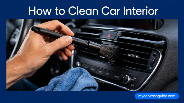 How to clean car interior