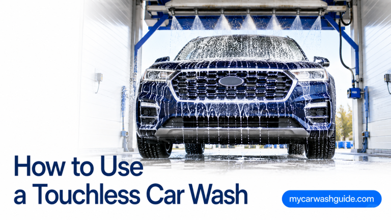 How to use a touchless car wash