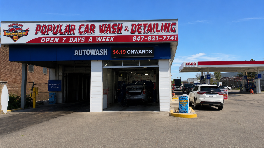 Popular car wash detailing