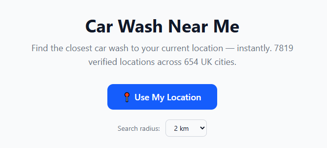 Find a cae wash near me