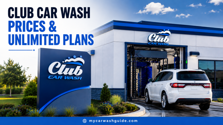 Club Car Wash prices and unlimited plans featured image.