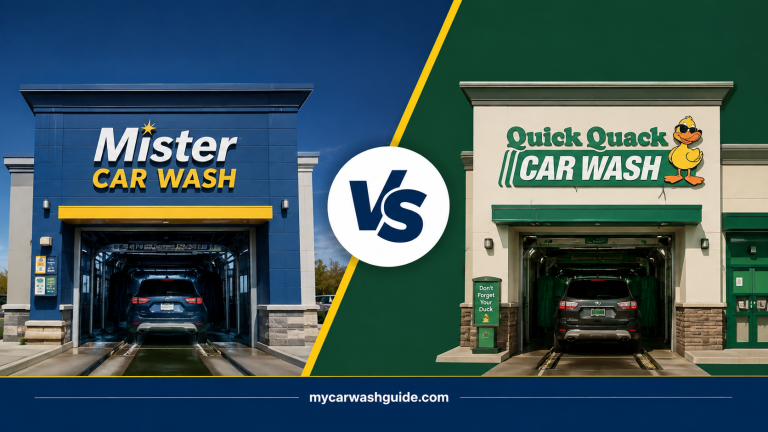 Mister car wash vs Quick quack car wash