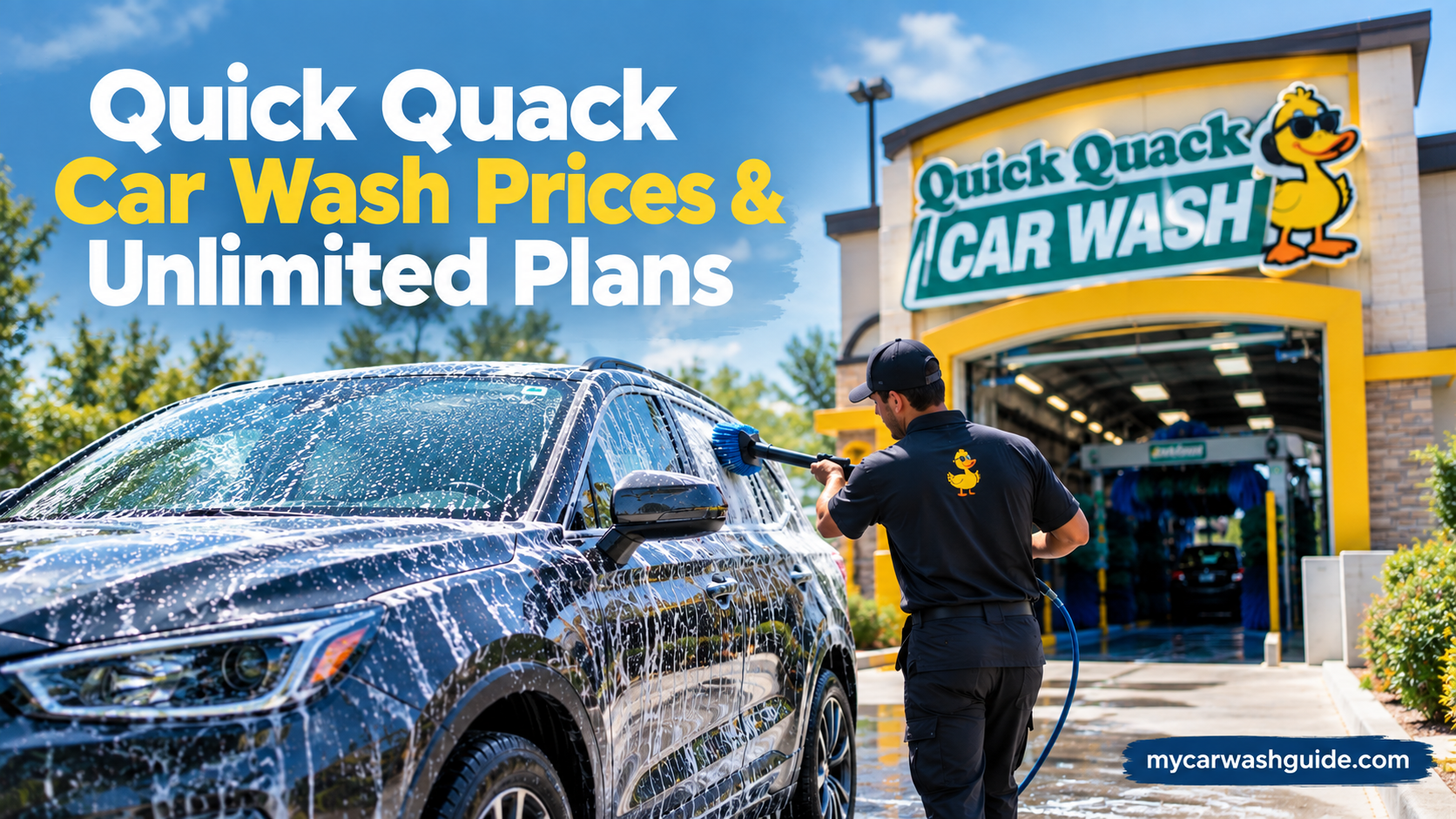 Quick Quack car wash prices and unlimited plans.